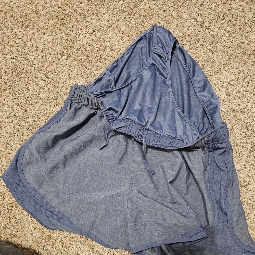 Nike Women's Slate Blue Athletic Running Shorts - Picture 4 of 5